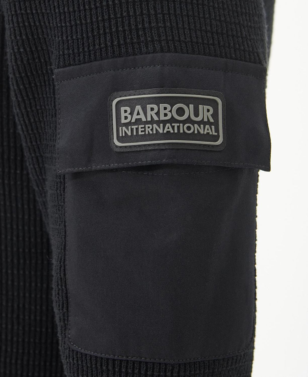 Barbour trui zwart-100% katoen-HEREN TRUIEN & VESTEN-Zwart