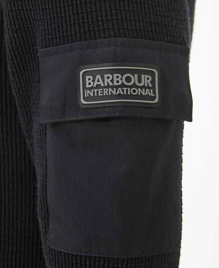 Barbour trui zwart-100% katoen-HEREN TRUIEN & VESTEN-Zwart