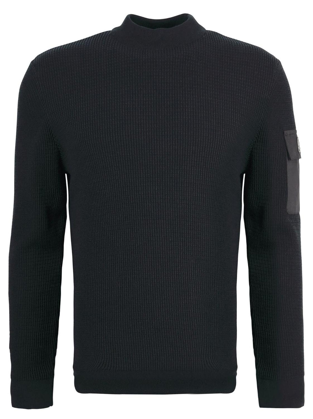 Barbour trui zwart-100% katoen-HEREN TRUIEN & VESTEN-Zwart