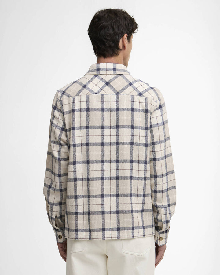 Barbour Vennel Textured Tartan Overshirt – Beige-100% katoen-HEREN SHIRTS-Beige