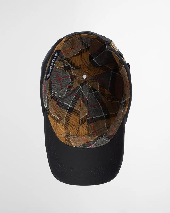 Barbour Wax Sports Cap – Blauw-100% katoen-HEREN ACCESSOIRES-Blauw