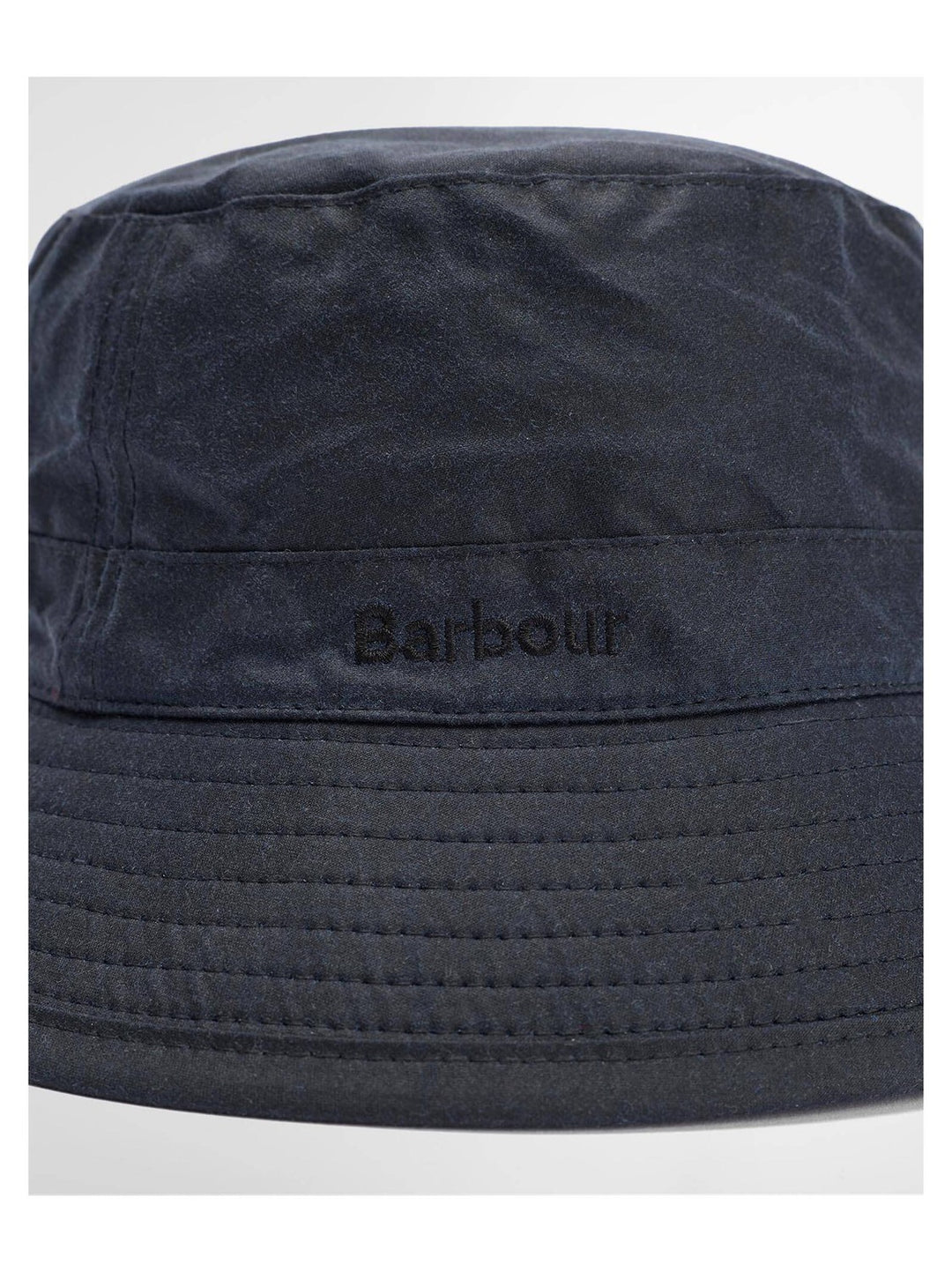 Barbour Waxed Bucket Hat – Blauw-100% waxed katoen-HEREN ACCESSOIRES-Blauw