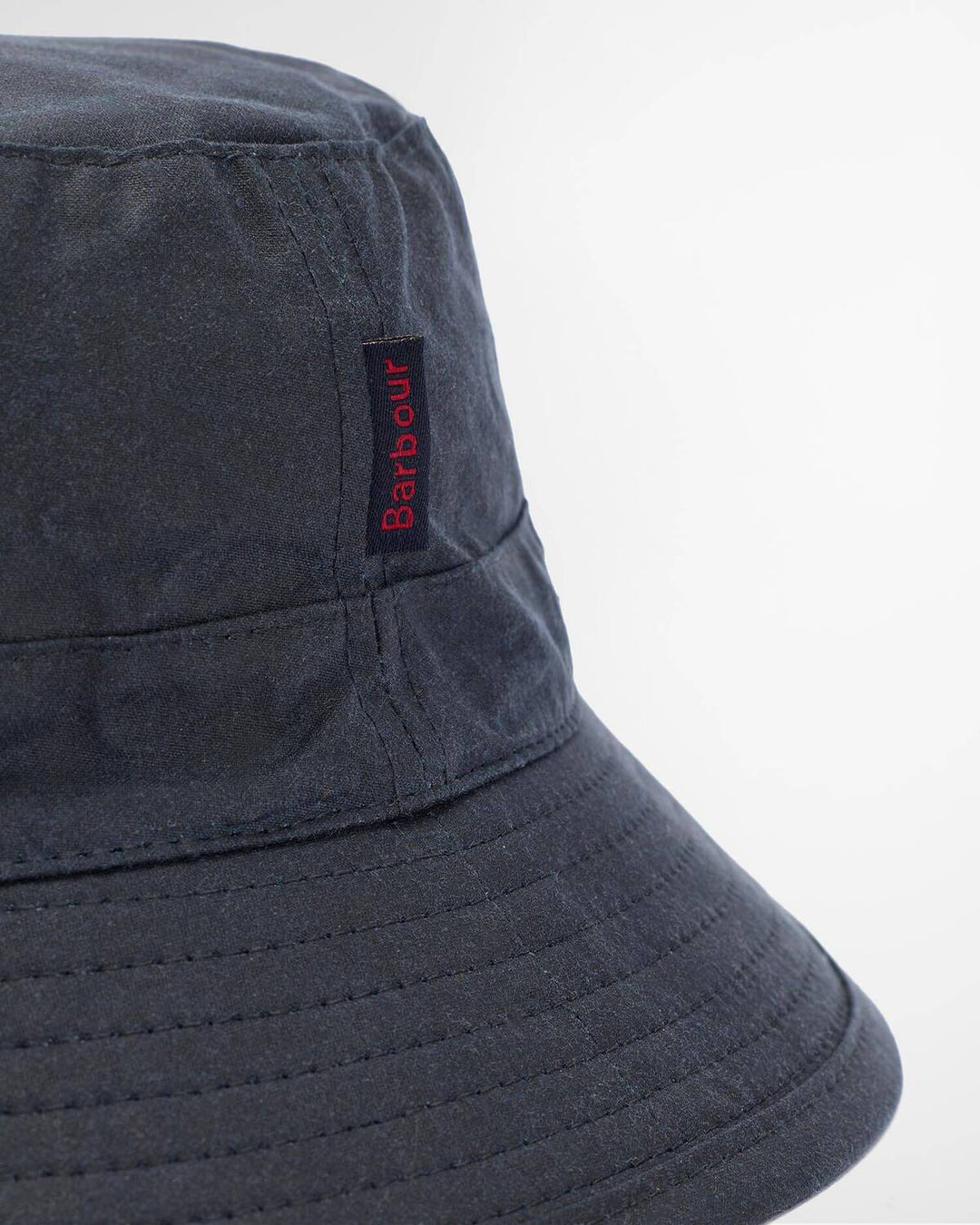 Barbour Waxed Bucket Hat – Blauw-100% waxed katoen-HEREN ACCESSOIRES-Blauw