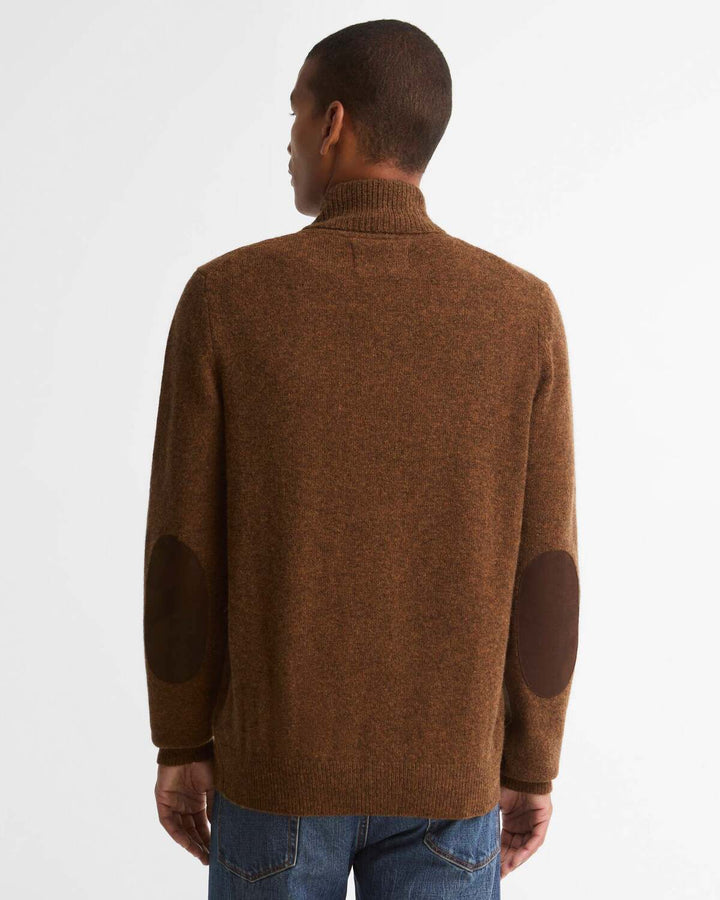 Barbour Wollen Cardigan – Bruin-100% wol-HEREN TRUIEN & VESTEN-Bruin