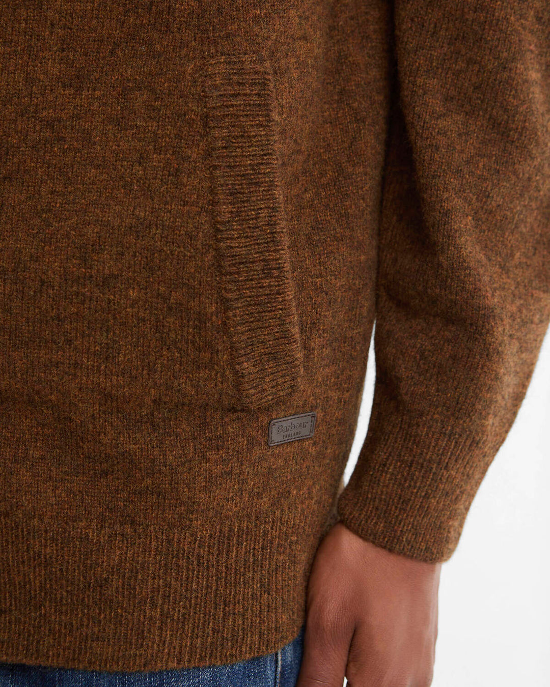 Barbour Wollen Cardigan – Bruin-100% wol-HEREN TRUIEN & VESTEN-Bruin