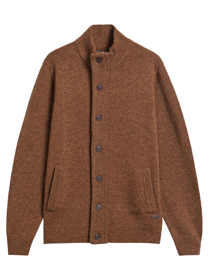Barbour Wollen Cardigan – Bruin-100% wol-HEREN TRUIEN & VESTEN-Bruin