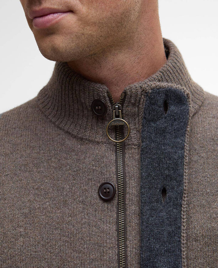 Barbour Wollen Vest – Bruin-100% wol-HEREN TRUIEN & VESTEN-Bruin
