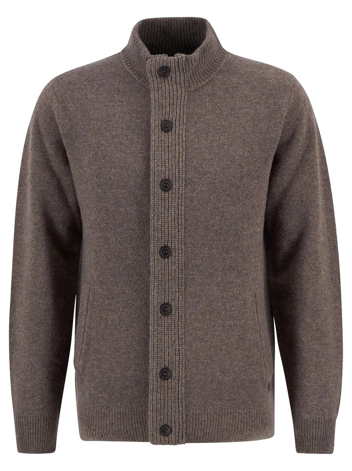 Barbour Wollen Vest – Bruin-100% wol-HEREN TRUIEN & VESTEN-Bruin