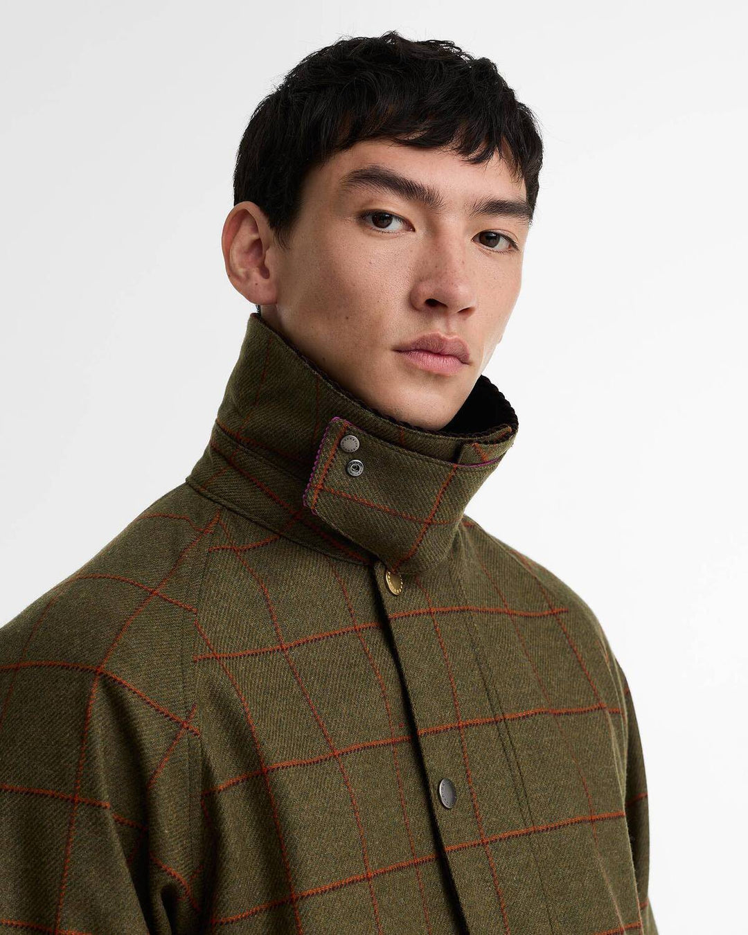 Barbour x Paul Smith Beaufort Wollen Jack – Groen-100% wol<br />Voering: 100% katoen-HEREN JASSEN & JACKS-Groen