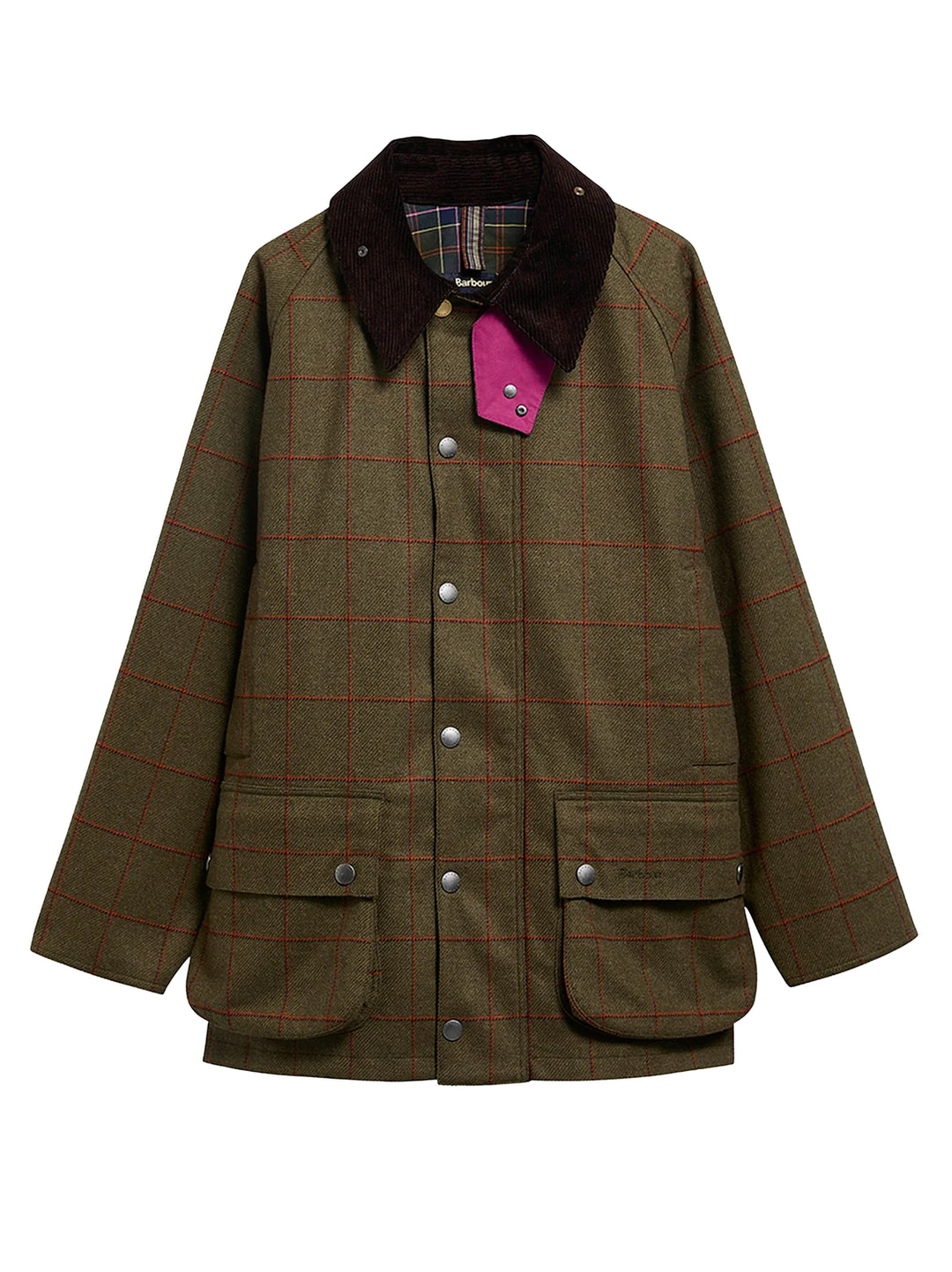Barbour x Paul Smith Beaufort Wollen Jack – Groen-100% wol<br />Voering: 100% katoen-HEREN JASSEN & JACKS-Groen