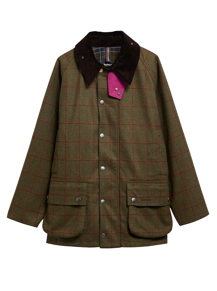 Barbour x Paul Smith Beaufort Wollen Jack – Groen-100% wol<br />Voering: 100% katoen-HEREN JASSEN & JACKS-Groen