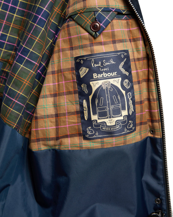 Barbour x Paul Smith Cord Beaufort Jack – Blauw-100% katoen-DAMES JASSEN & JACKS-Blauw
