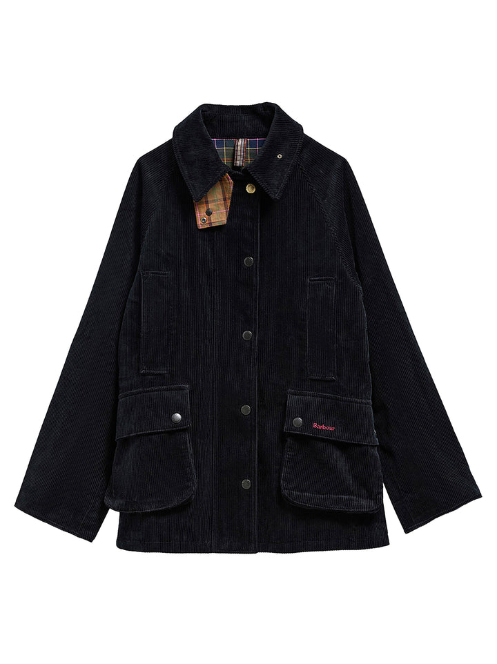Barbour x Paul Smith Cord Beaufort Jack – Blauw-100% katoen-DAMES JASSEN & JACKS-Blauw