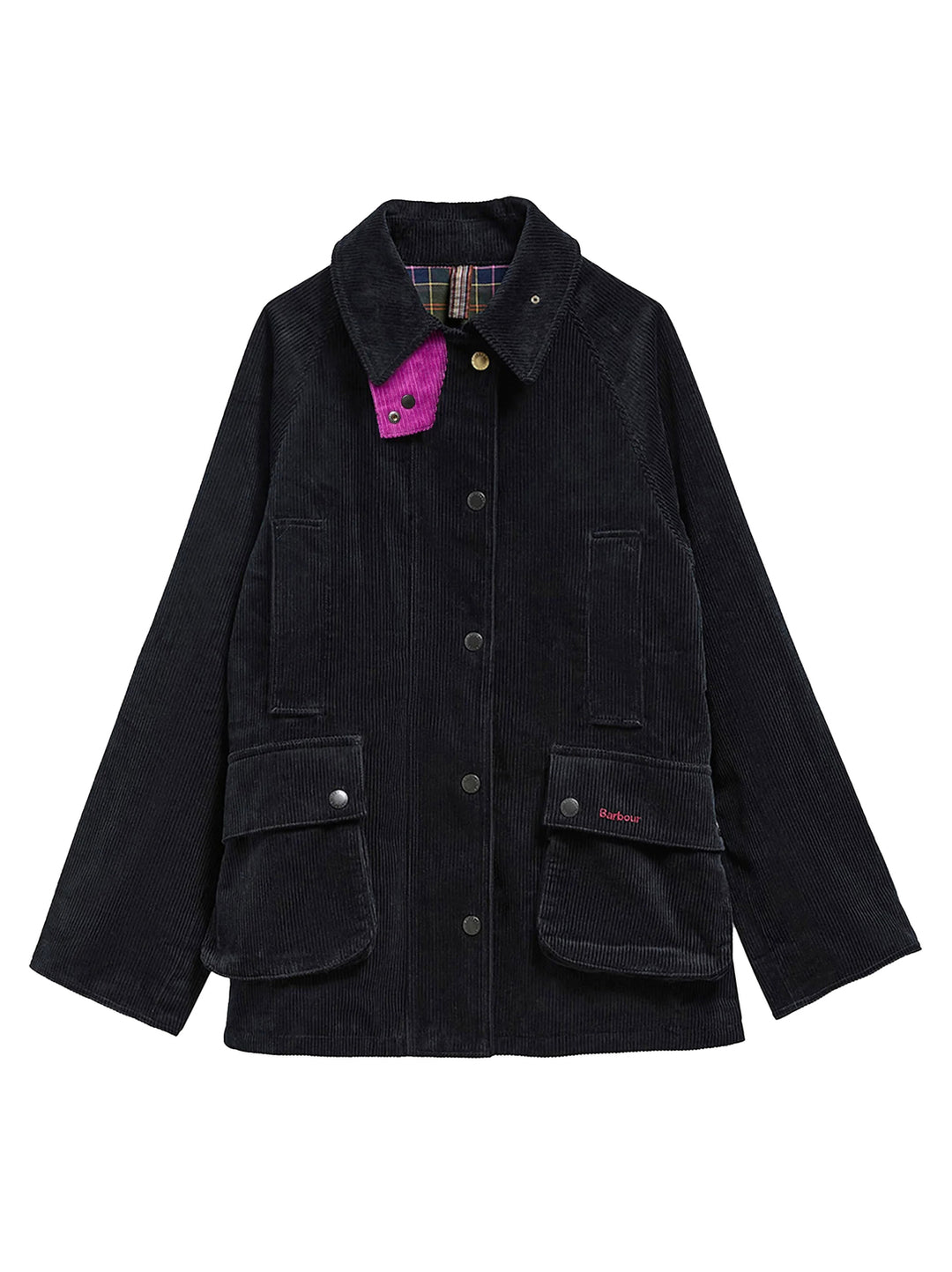Barbour x Paul Smith Cord Beaufort Jack – Blauw-100% katoen-DAMES JASSEN & JACKS-Blauw