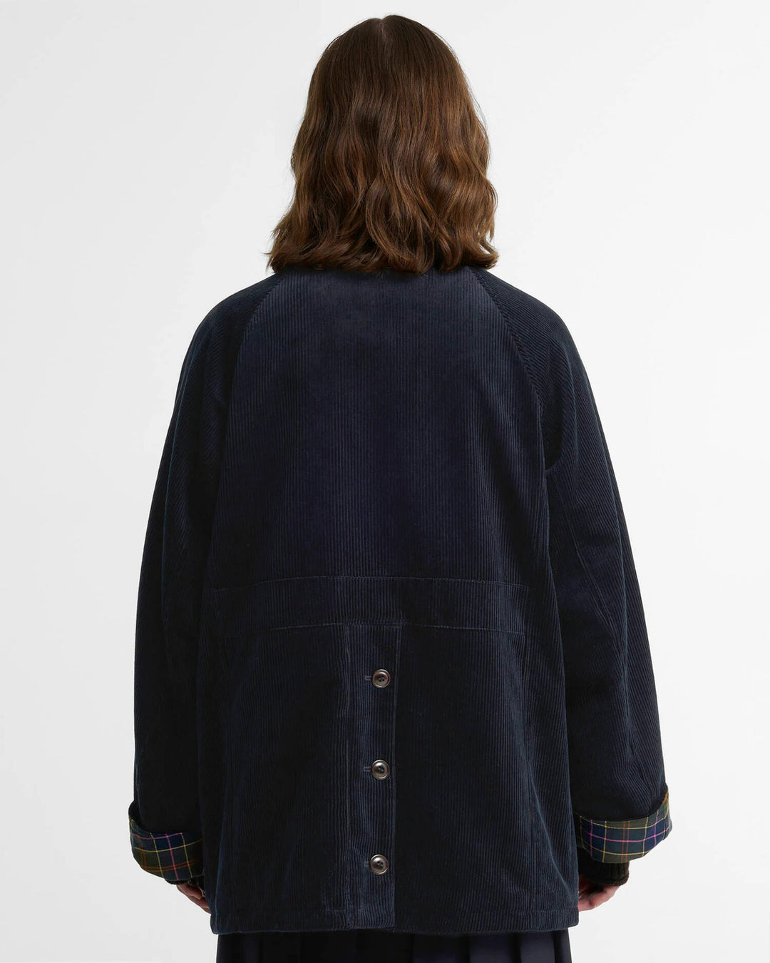 Barbour x Paul Smith Cord Beaufort Jack – Blauw-100% katoen-DAMES JASSEN & JACKS-Blauw