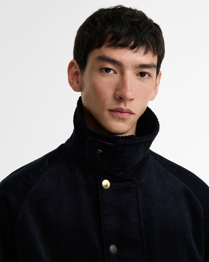 Barbour x Paul Smith Cord Beaufort Jack – Blauw-100% katoen-HEREN JASSEN & JACKS-Blauw