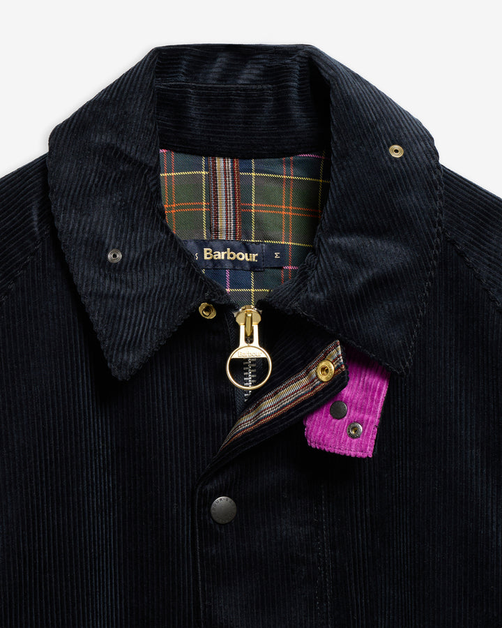 Barbour x Paul Smith Cord Beaufort Jack – Blauw-100% katoen-HEREN JASSEN & JACKS-Blauw
