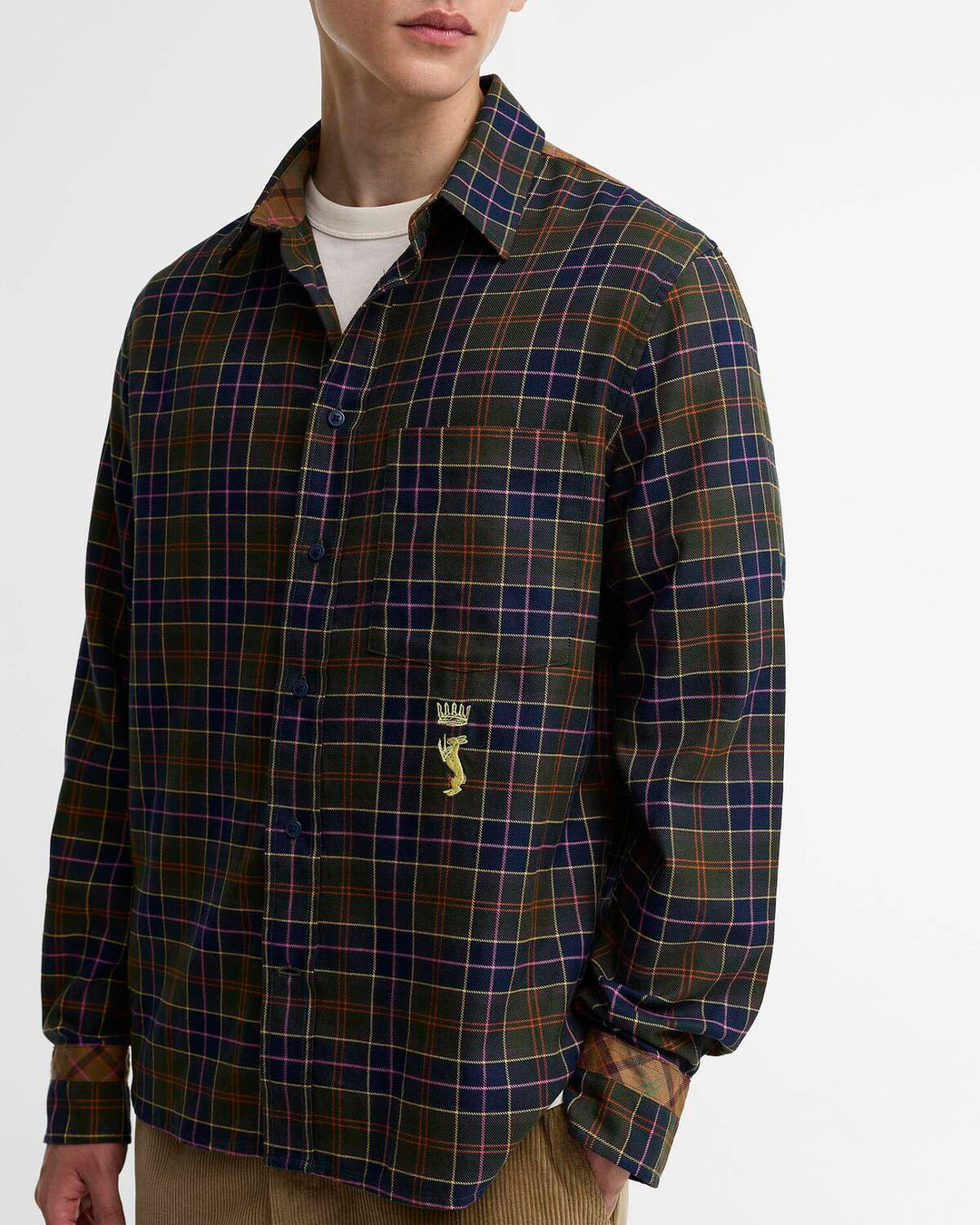 Barbour x Paul Smith Tartan Shirt – Groen-100% katoen-HEREN SHIRTS-Groen