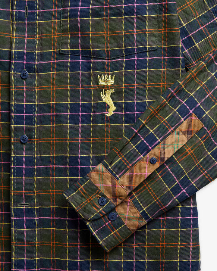 Barbour x Paul Smith Tartan Shirt – Groen-100% katoen-HEREN SHIRTS-Groen