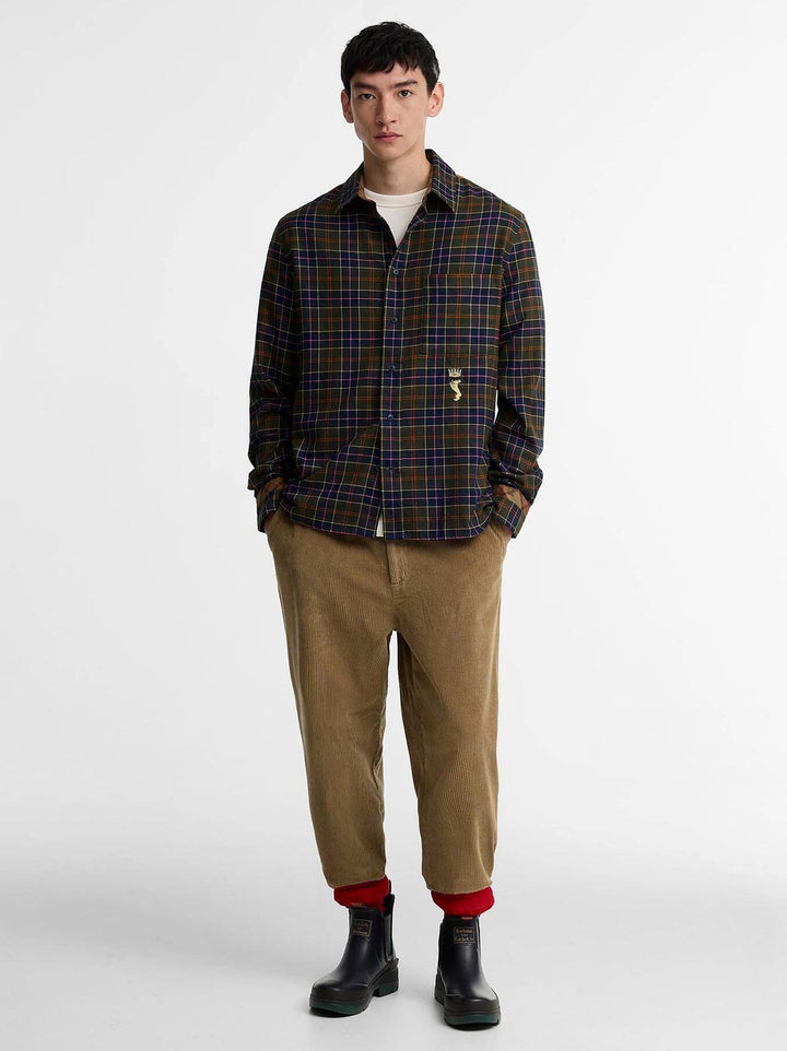 Barbour x Paul Smith Tartan Shirt – Groen-100% katoen-HEREN SHIRTS-Groen