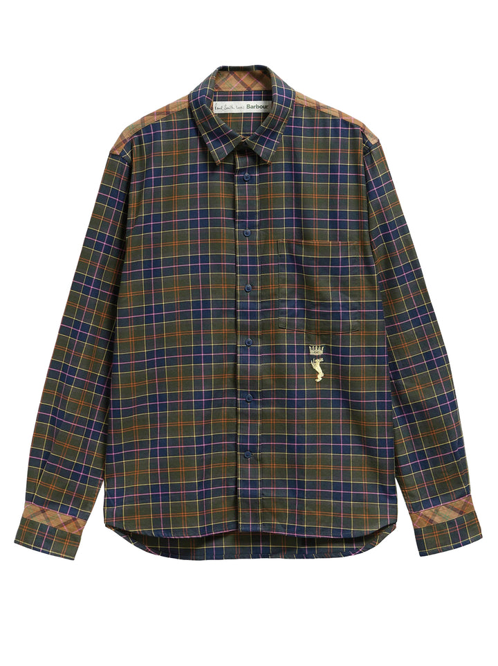 Barbour x Paul Smith Tartan Shirt – Groen-100% katoen-HEREN SHIRTS-Groen