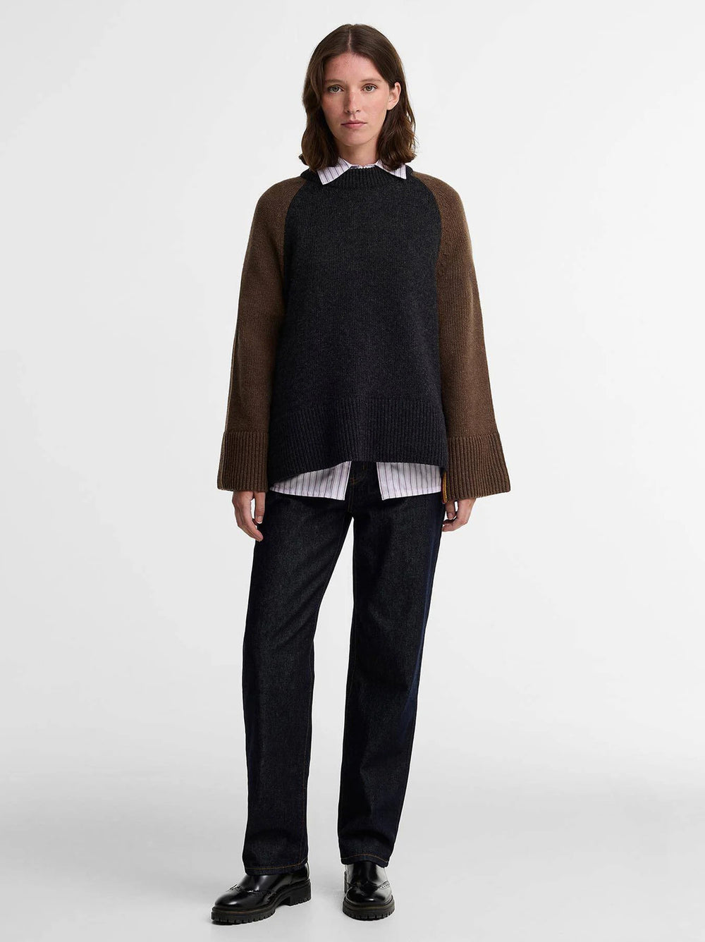 Barbour x Paul Smith Tyneside Trui – Zwart-80% wol,20% polyamide-DAMES TRUIEN & VESTEN-Zwart