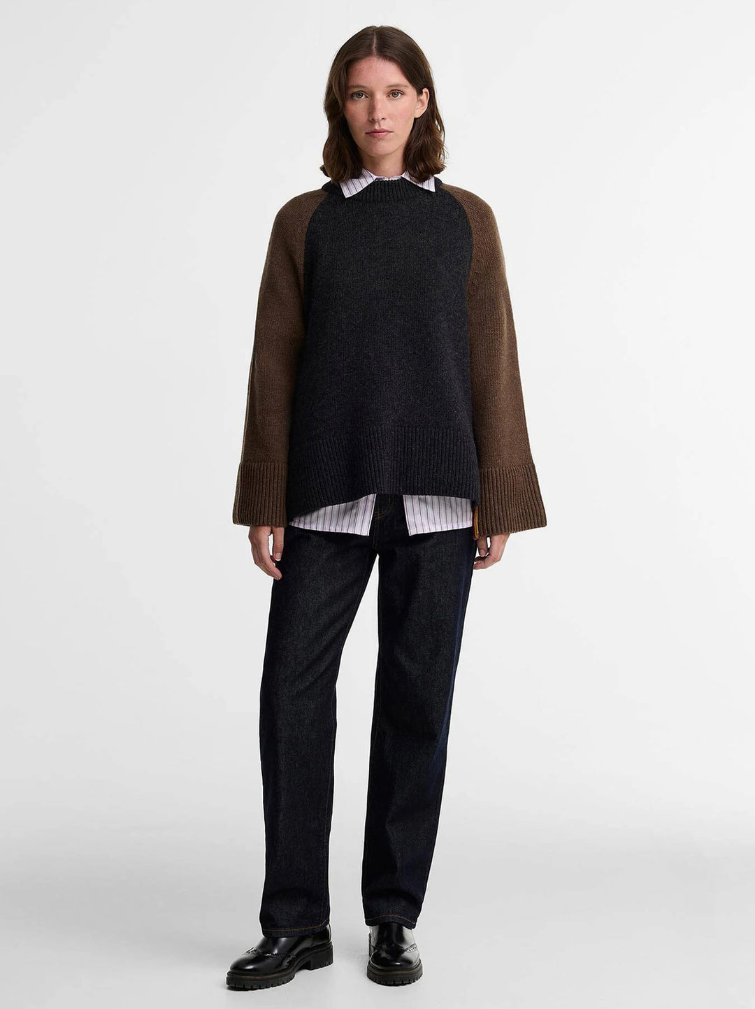 Barbour x Paul Smith Tyneside Trui – Zwart-80% wol,20% polyamide-DAMES TRUIEN & VESTEN-Zwart