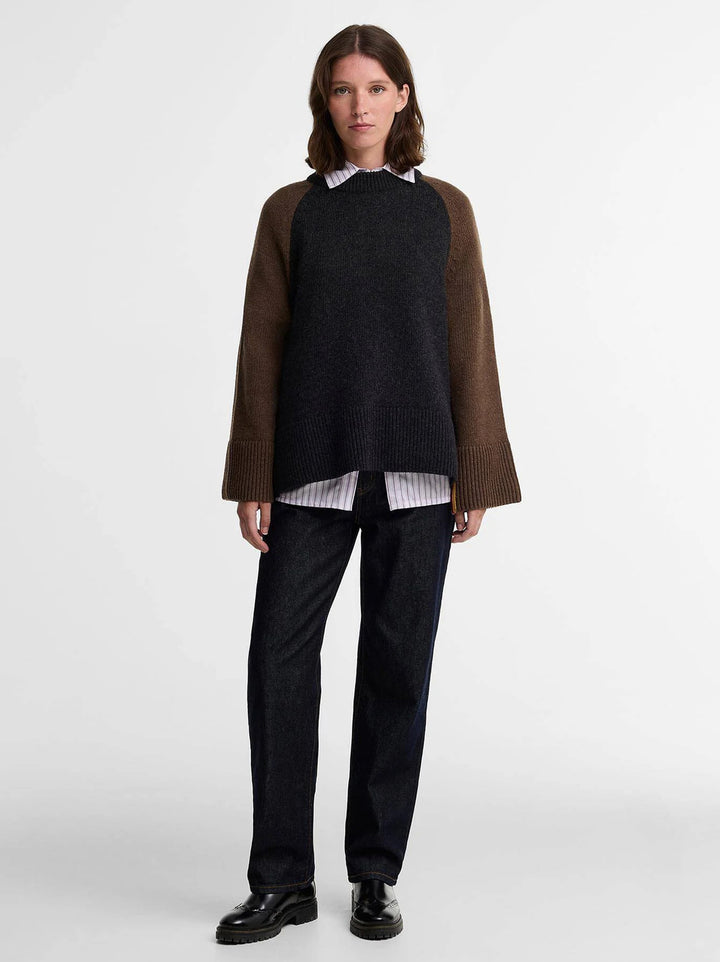 Barbour x Paul Smith Tyneside Trui – Zwart-80% wol,20% polyamide-DAMES TRUIEN & VESTEN-Zwart