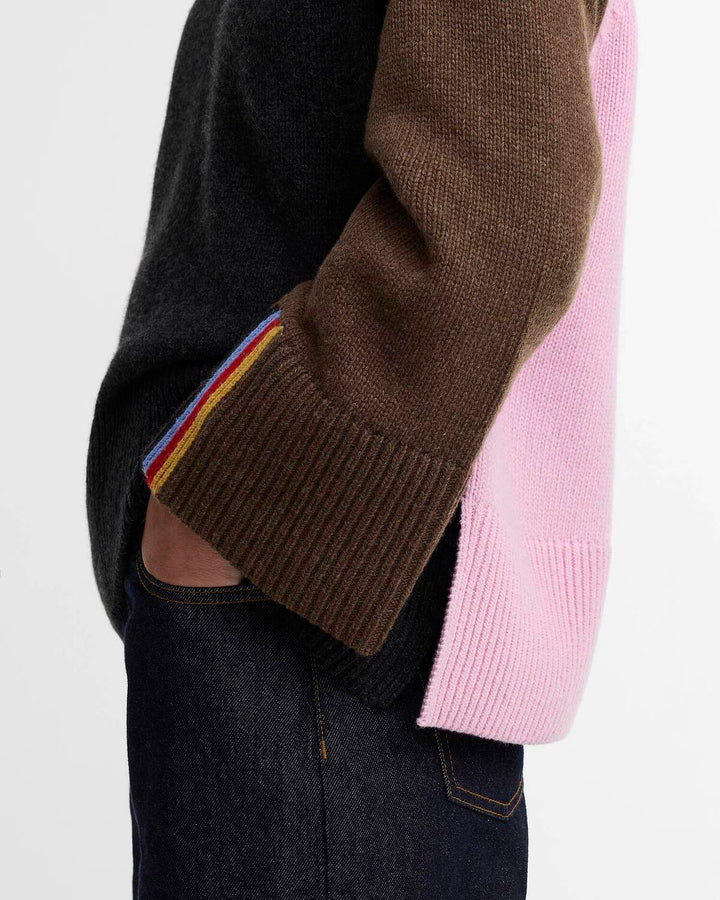 Barbour x Paul Smith Tyneside Trui – Zwart-80% wol,20% polyamide-DAMES TRUIEN & VESTEN-Zwart
