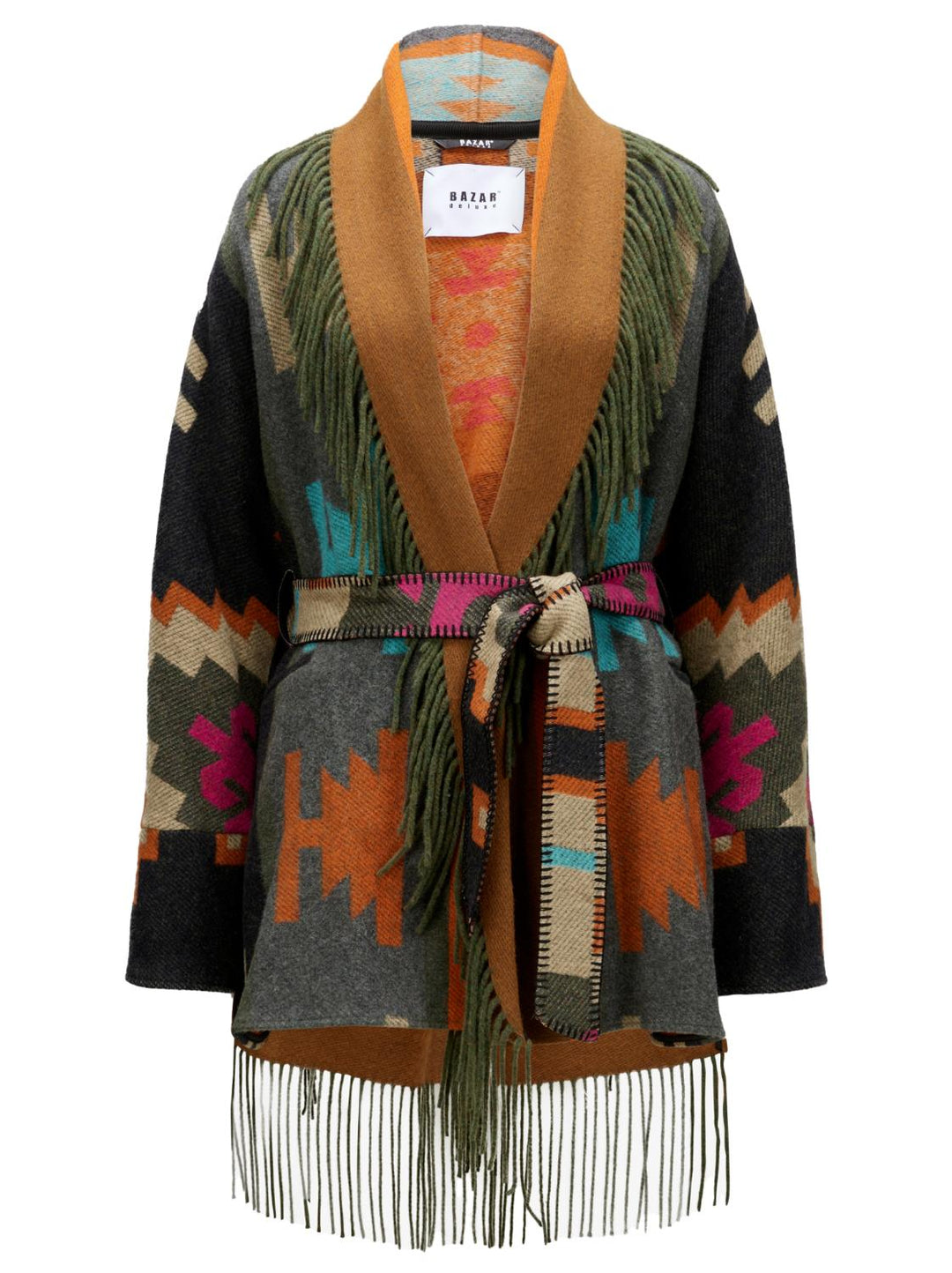 Bazar Deluxe jas S932-80% wol, 20% polyamide-DAMES JASSEN & JACKS-Groen