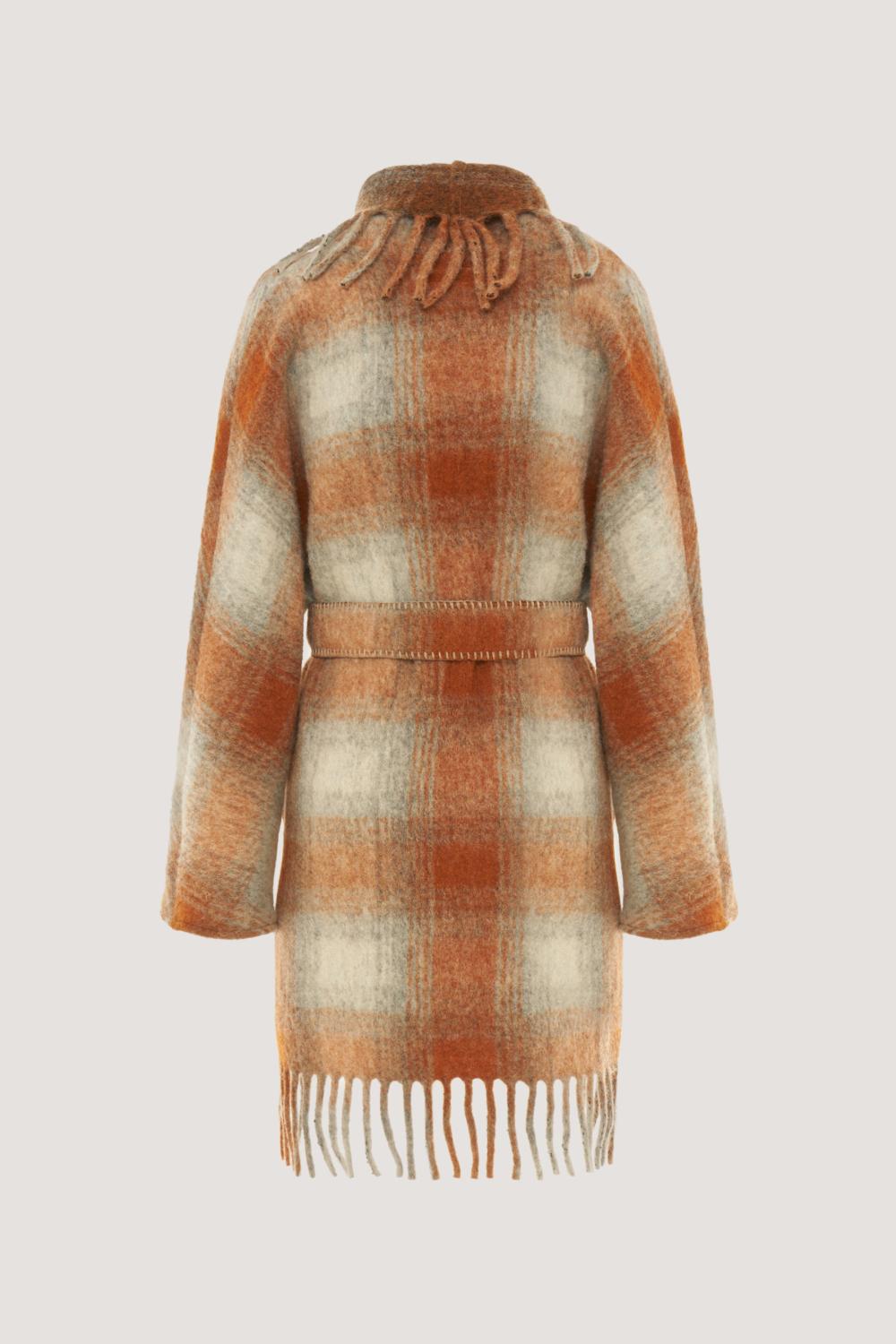 Bazar Deluxe wollen jas-70% wol, 30% polyester-DAMES JASSEN & JACKS-Oranje