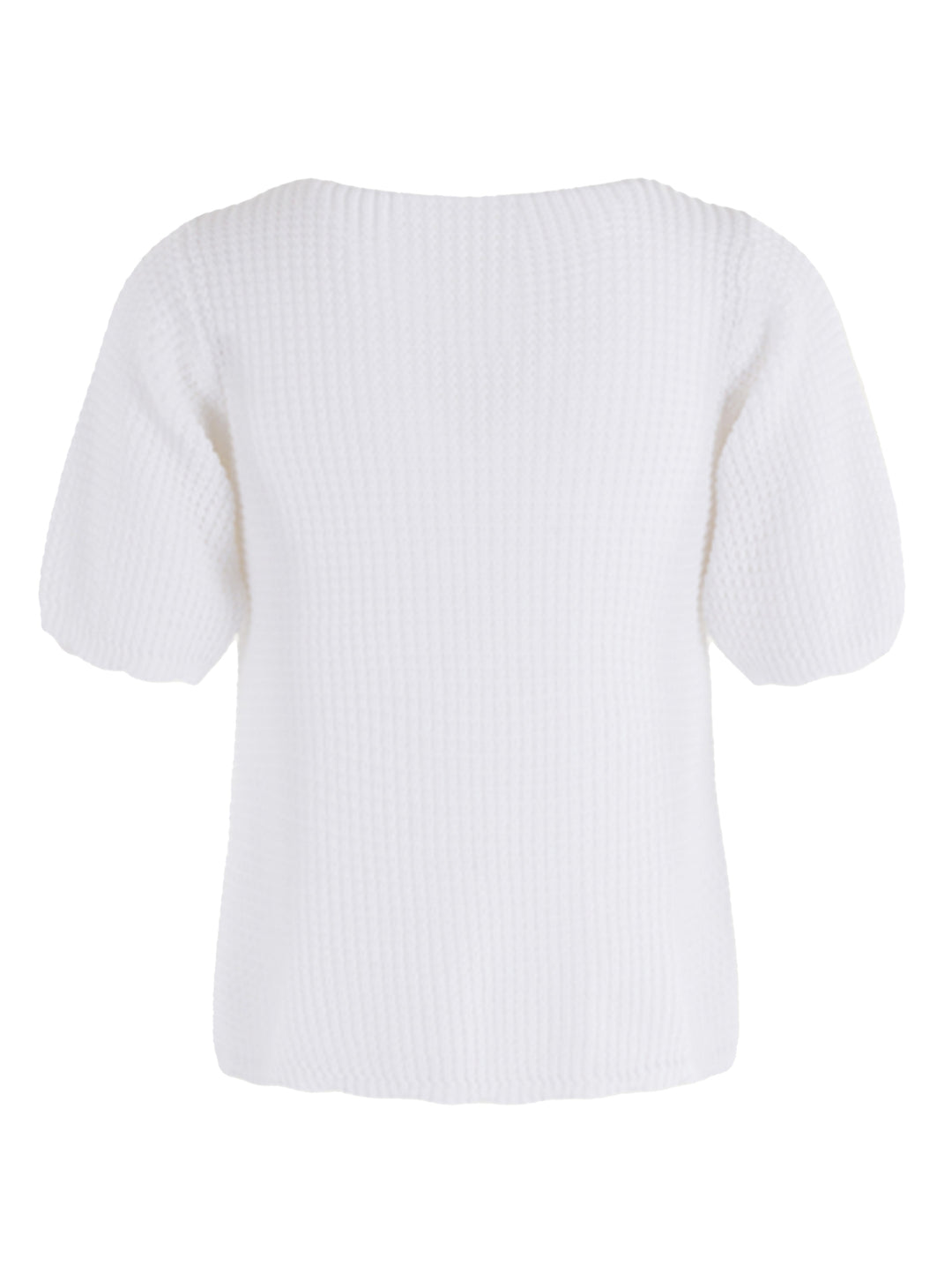 Bellamy Gallery gebreide trui EEF-100% katoen-DAMES TRUIEN & VESTEN-Wit