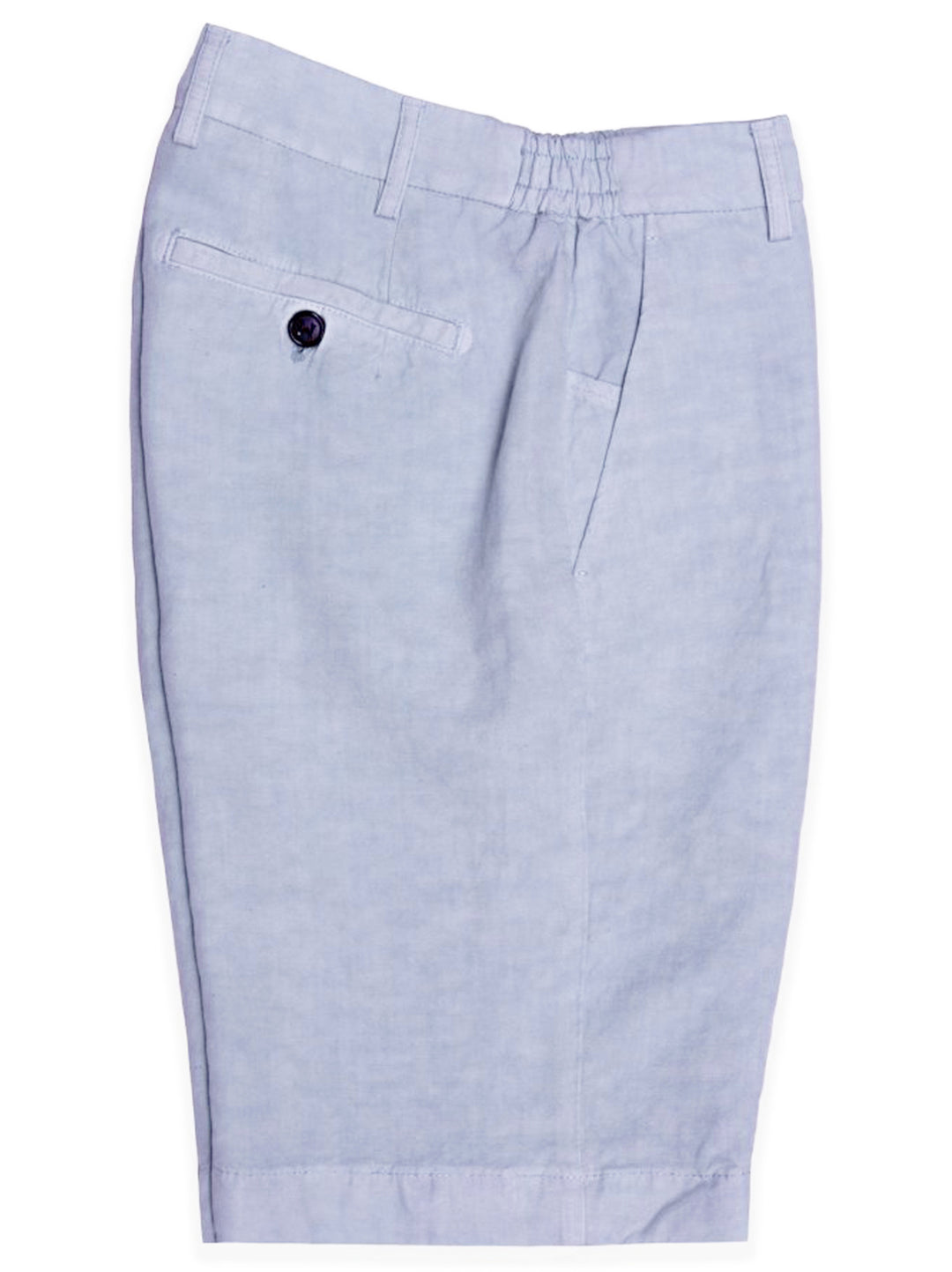 Berwich Bermuda Elax GD Short – Azzuro-55% lyocell, 45% linnen-HEREN BROEKEN-Blauw