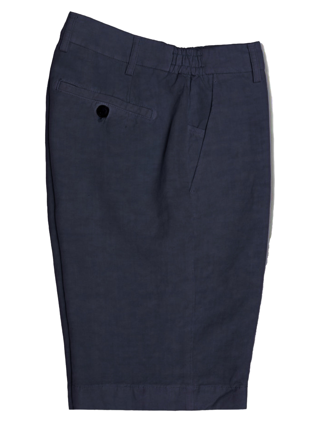 Berwich Bermuda Elax GD Short – Blauw-55% lyocell, 45% linnen-HEREN BROEKEN-Blauw