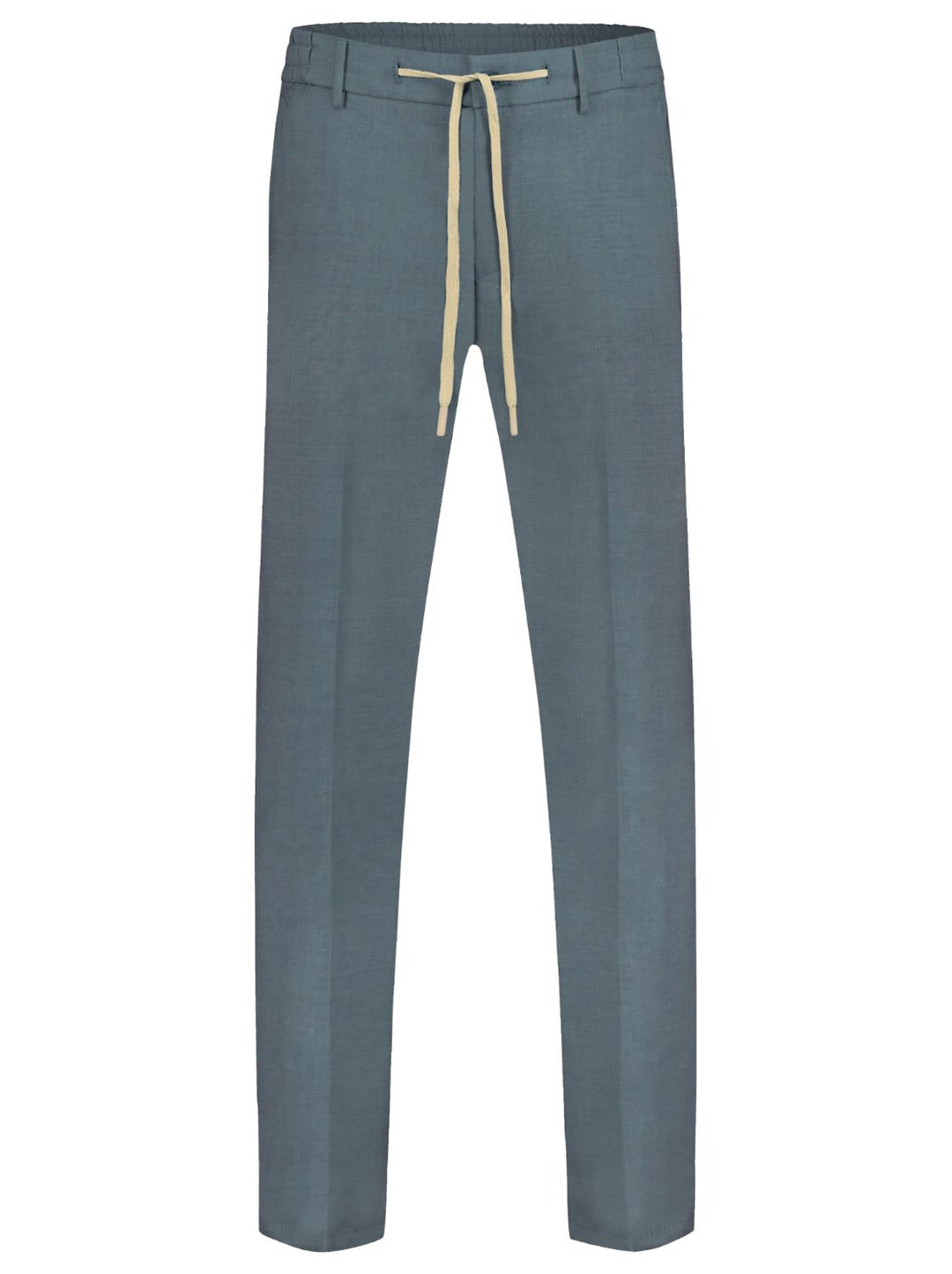 BERWICH linnen pantalon-54% lyocell, 46% linnen-HEREN BROEKEN-Blauw