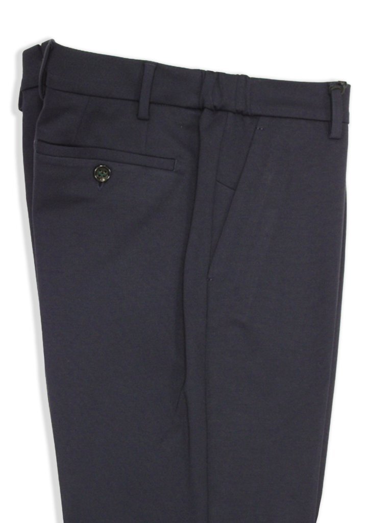 Berwich Morello Elax Chino – Blauw-70% viskose, 25% polyamide, 5% elasthaan-HEREN BROEKEN-Blauw