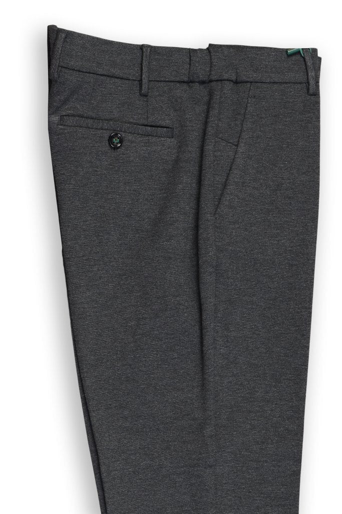 BERWICH Morello Elax Chino – Grijs-70% viscose, 25% polyamide, 5% elastaan-HEREN BROEKEN-Grijs