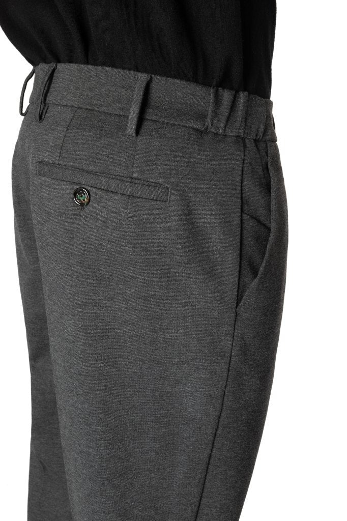 BERWICH Morello Elax Chino – Grijs-70% viscose, 25% polyamide, 5% elastaan-HEREN BROEKEN-Grijs