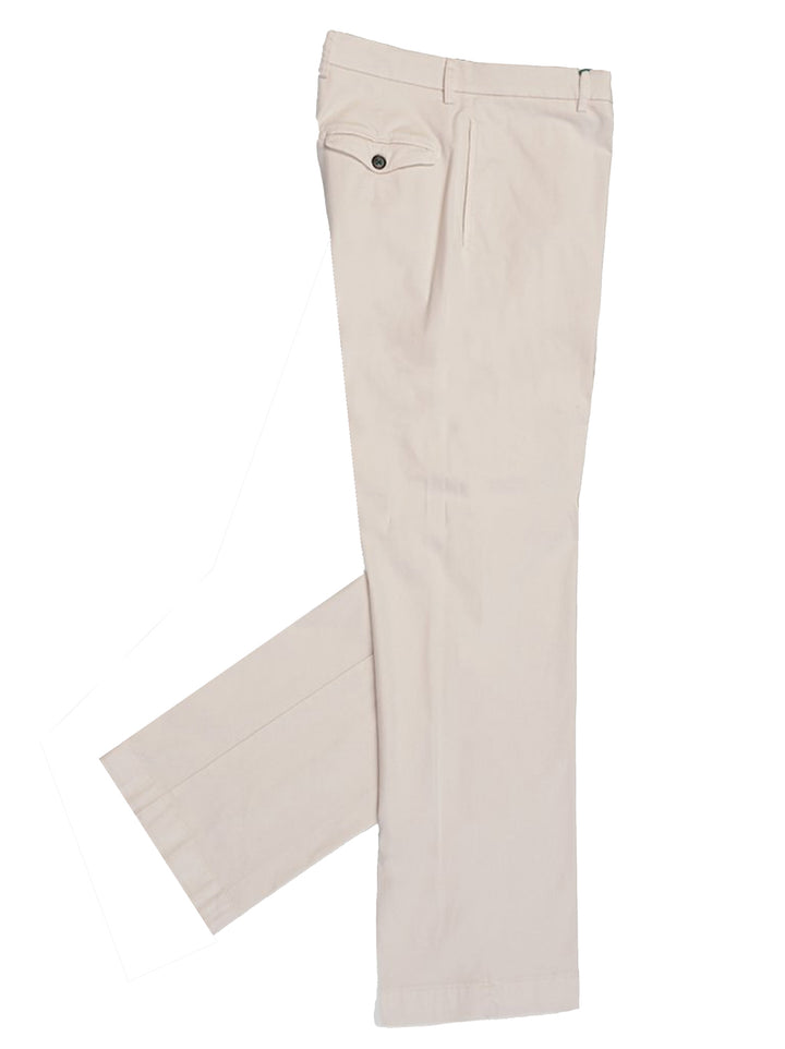 Berwich Morello Elax Chino – Room (Latte)-61% katoen, 34% lyocell, 5% elasthaan-HEREN BROEKEN-Room