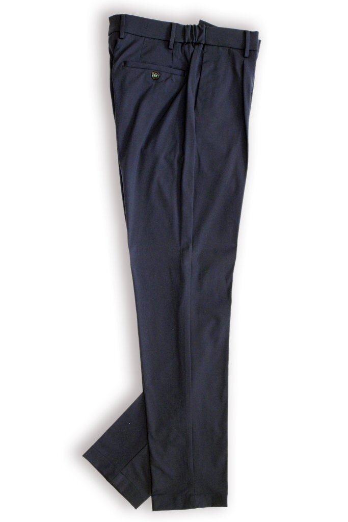 Berwich Morello Elax Pantalon – Navy-52% katoen, 40% polyamide, 8% elasthaan-HEREN BROEKEN-Blauw