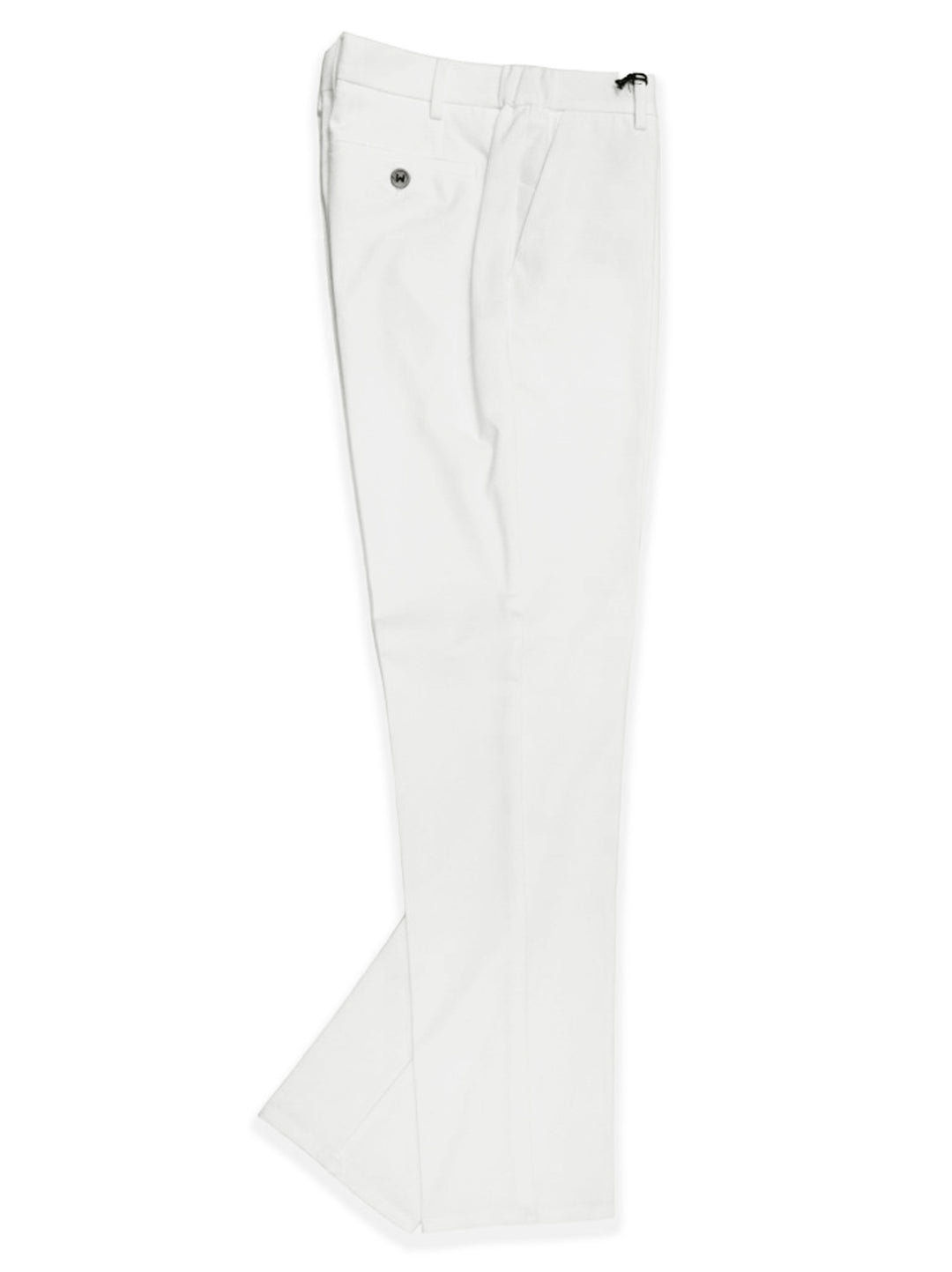 Berwich Morello Elax Pantalon – White-52% katoen, 40% polyamide, 8% elasthaan-HEREN BROEKEN-Wit