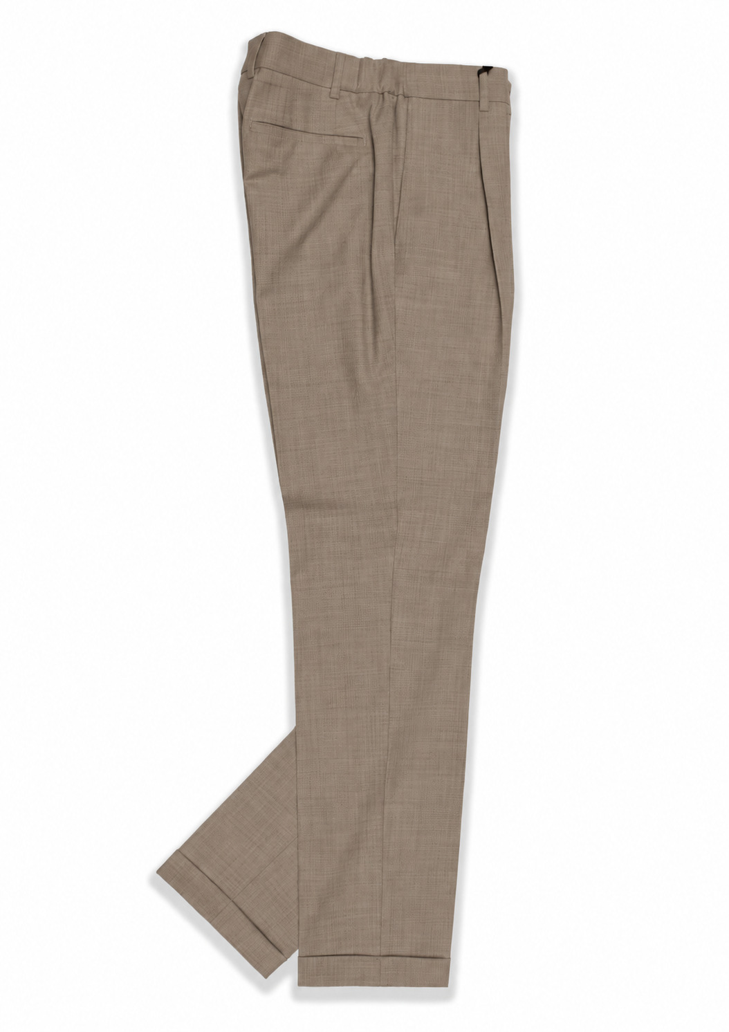 BERWICH Morello Travel Fit Pantalon – Beige-52% wol, 43% polyamide, 5% elastaan-HEREN BROEKEN-Beige