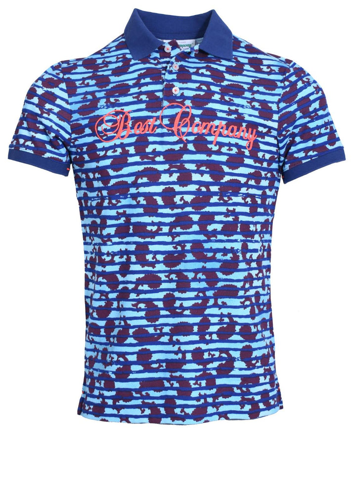 Best Company polo-100% katoen-HEREN POLO'S & T-SHIRTS-Blauw