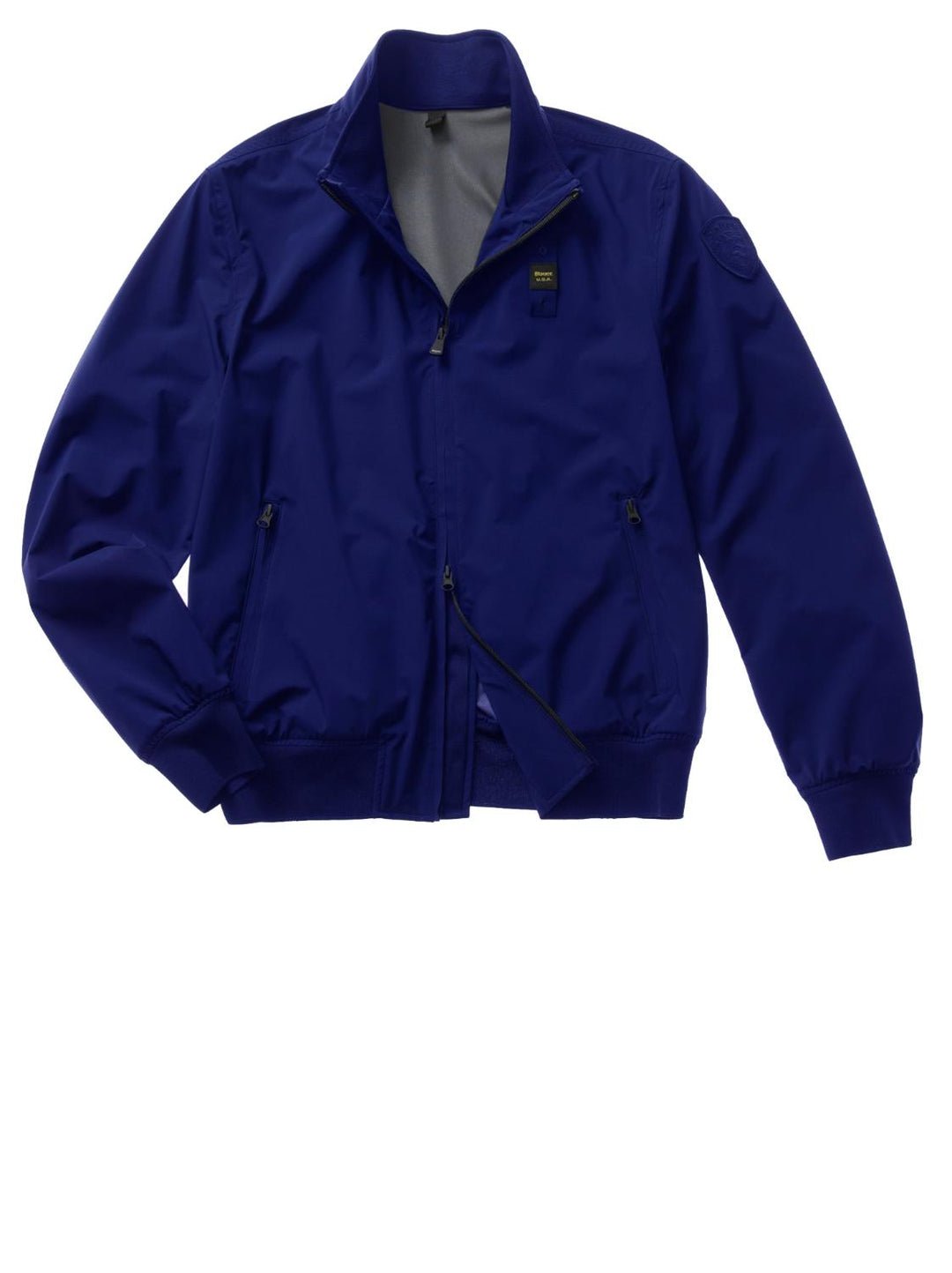 Blauer Ezekiel bomberjack – Ultramarijnblauw-100% polyamide-HEREN JASSEN & JACKS-Blauw
