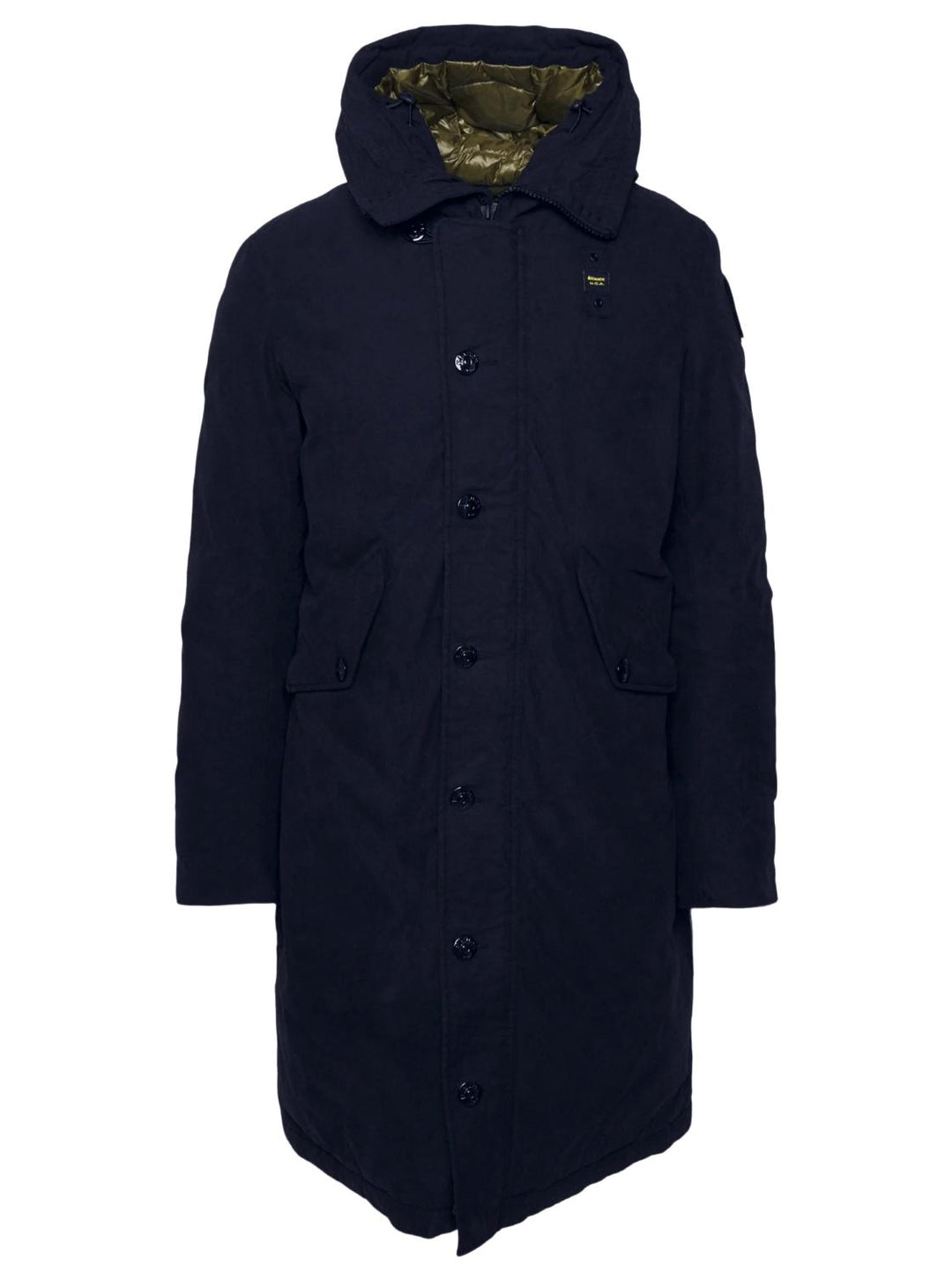 Blauer IMPERIABLE down parka-Materiaal buitenlaag: 80% katoen, 20% nylon<br />Materiaal vulling: 90% dons, 10% veren<br />Voering: 100% nylon-HEREN JASSEN & JACKS-Blauw