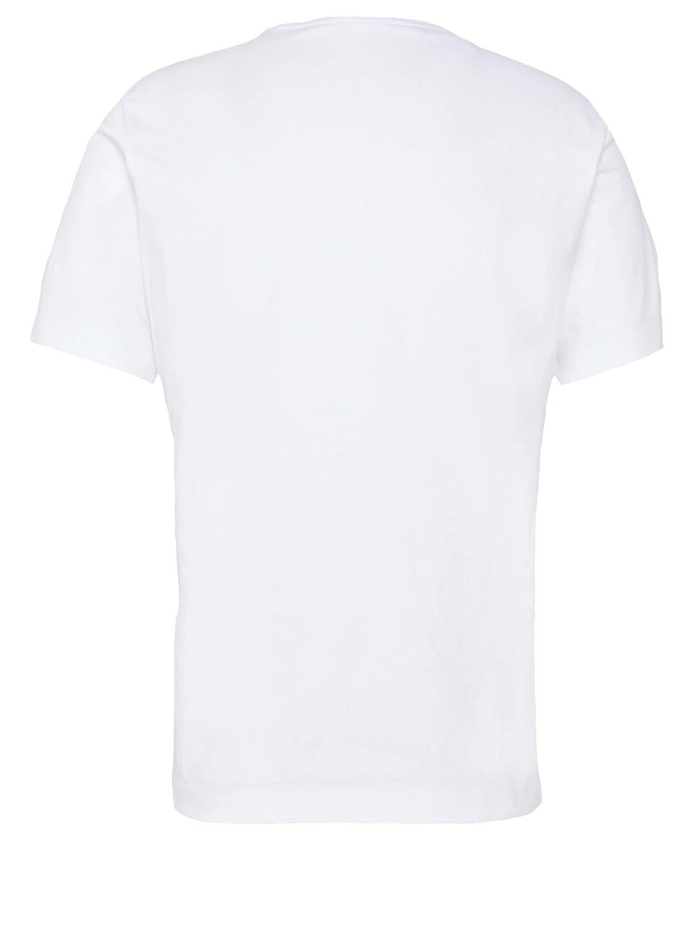 Blauer T-shirt wit-100% katoen-HEREN POLO'S & T-SHIRTS-Wit