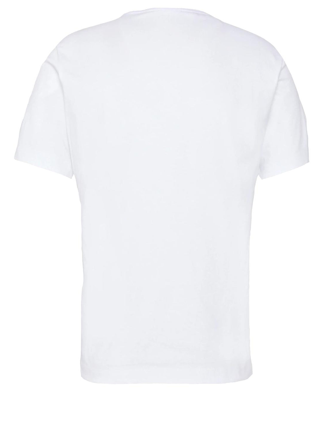 Blauer T-shirt wit-100% katoen-HEREN POLO'S & T-SHIRTS-Wit