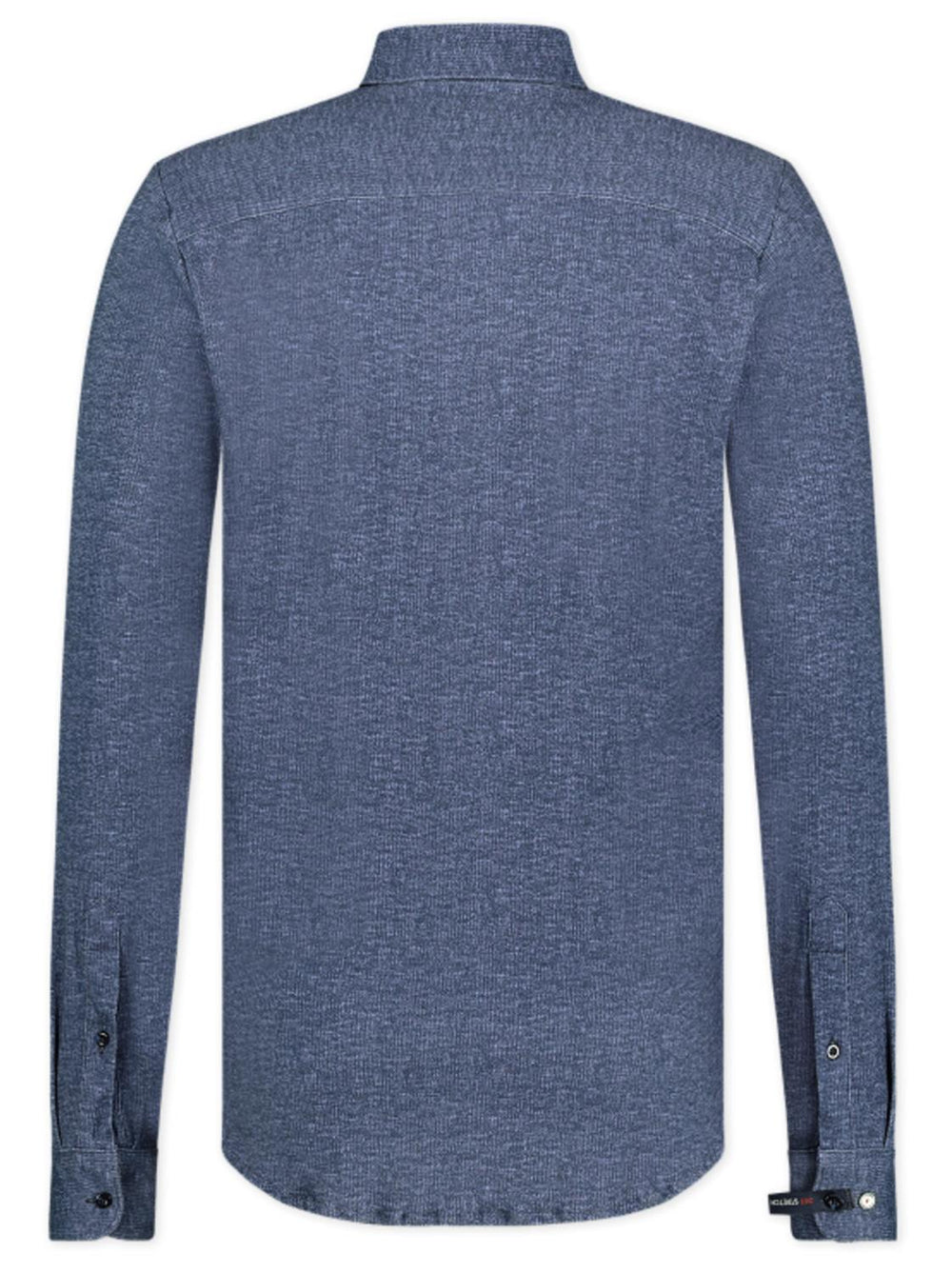 Blue Industry casual shirt-100% katoen-HEREN SHIRTS-Blauw