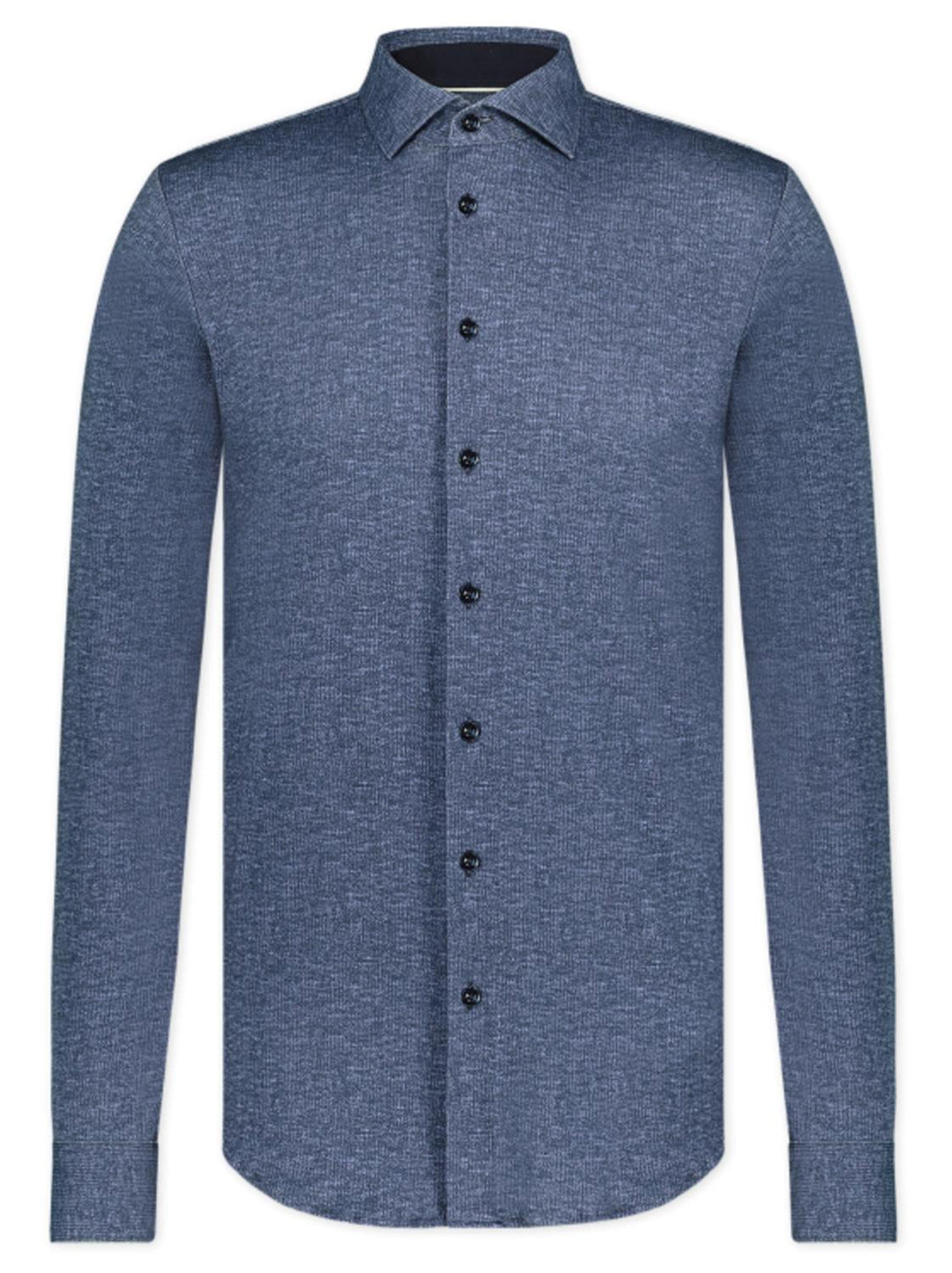 Blue Industry casual shirt-100% katoen-HEREN SHIRTS-Blauw