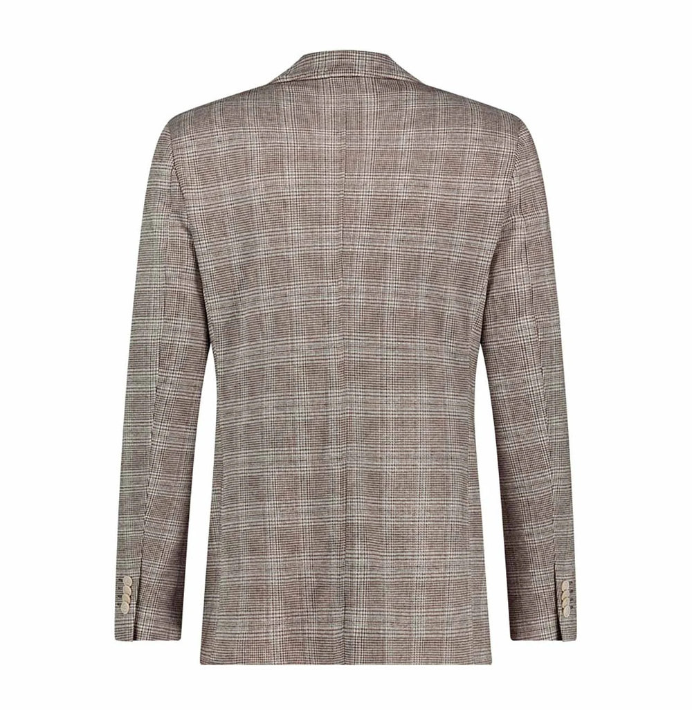 Blue Industry colbert JBIS24-M17-55% polyester, 39% viskose, 6% elasthaan-HEREN PAKKEN & COLBERTS-Bruin